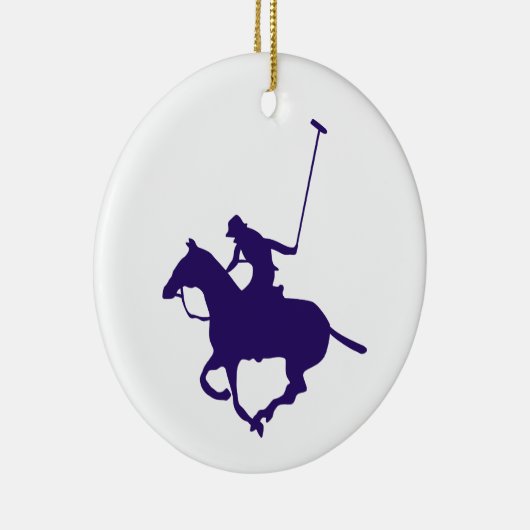 Polo Player Keramik Ornament (Rechts)