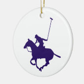 Polo Player Keramik Ornament (Links)