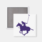 Polo Player Magnet (Vorderseite/Rückseite)