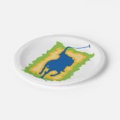 Polo Player Pappteller (Schrägansicht)