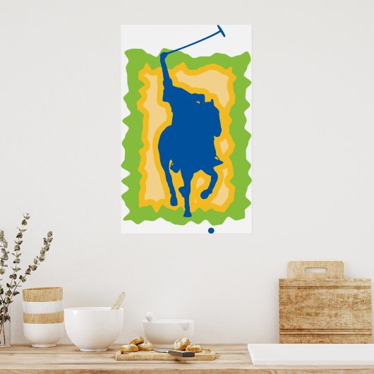 Polo Player Poster (Küche)