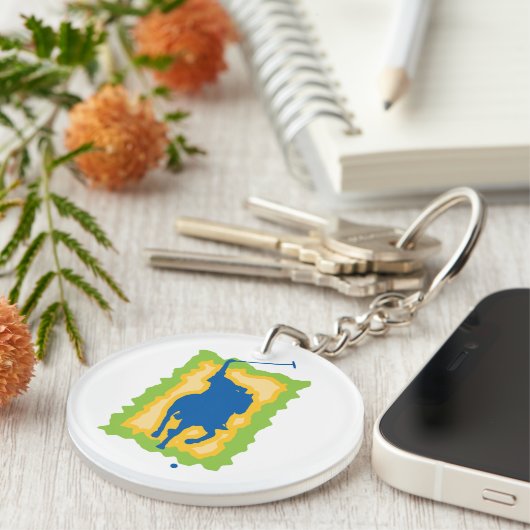 Polo Player Schlüsselanhänger (Vorderseite rechts)