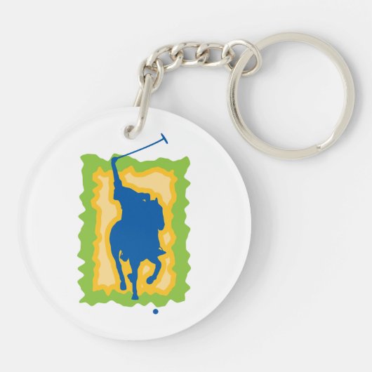 Polo Player Schlüsselanhänger (Rückseite)