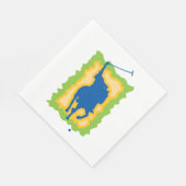 Polo Player Serviette (Ecke)