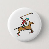 Polo Playing Reiter Button (Vorderseite)