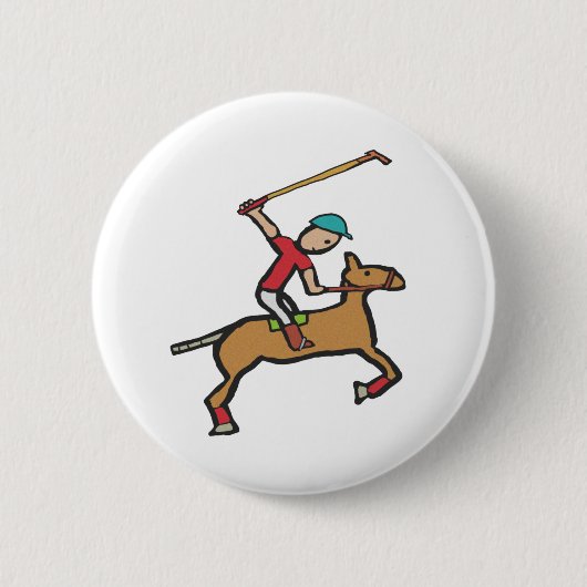 Polo Playing Reiter Button (Vorderseite)