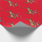 Polo Playing Reiter Geschenkpapier (Ecke)