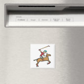 Polo Playing Reiter Magnet (In Situ (Geschirrspüler))