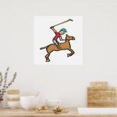 Polo Playing Reiter Poster (Küche)