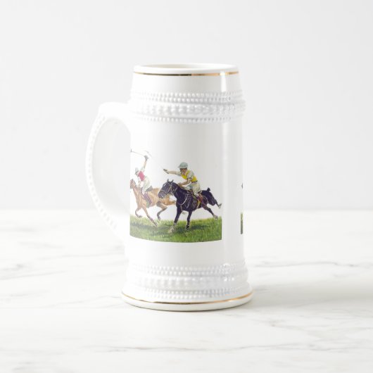 Polo Ponies Bierglas (Vorderseite Links)