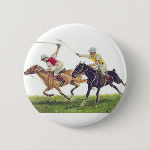 Polo Ponies Button