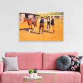 Polo Ponies im alten amerikanischen Westen Leinwanddruck (Insitu (Wohnzimmer))