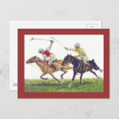 Polo Ponies Postkarte (Vorne/Hinten)