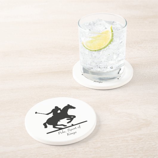 Polo Pony große Glas-und Tasse Untersetzer (Seite)