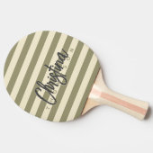 Polo Sage Mid-Century Gemälde Name Tischtennis Schläger (Seitenansicht)