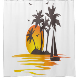 Polo-Shirt für Frauen mit modernem Design Duschvorhang