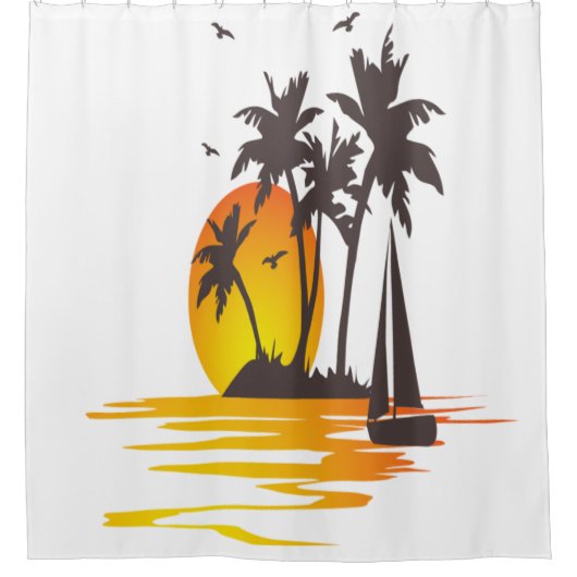 Polo-Shirt für Frauen mit modernem Design Duschvorhang (Vorderseite)