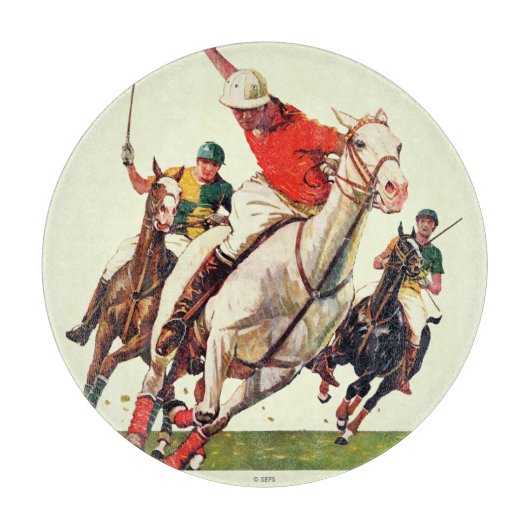Polo-Spiel Schneidebrett (Vorderseite)
