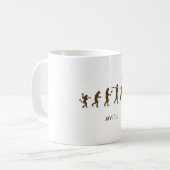 Polo-Spieler-Evolutions-Kaffee-Tasse Kaffeetasse (Vorderseite Links)
