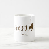 Polo-Spieler-Evolutions-Kaffee-Tasse Kaffeetasse (Mittel)