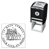 Polo Spieler in Chase - Polo Match Permastempel (Beispiel)