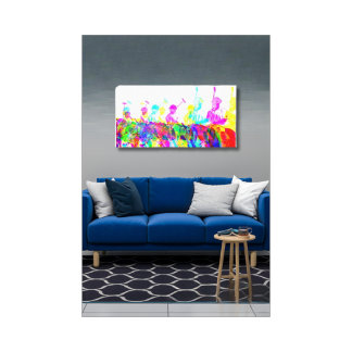 Polo Spieler Wand an Wand Leinwand drucksvoll