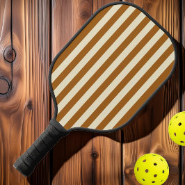 Polo Striping Sand Mitte des Jahrhunderts Pickleball Schläger