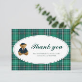 Polo Teddy Bear Baby Dusche Vielen Dank Karte (Stehend Vorderseite)