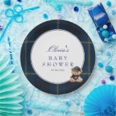 Polo Teddy Bear Baby Shower Pappteller (Party)