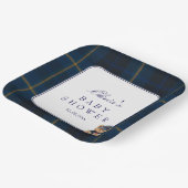 Polo Teddy Bear Baby Shower Pappteller (Gewinkelt)