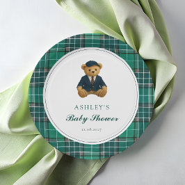 Polo Teddy Bear Baby Shower Pappteller