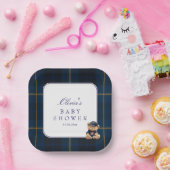 Polo Teddy Bear Baby Shower Pappteller (Party)