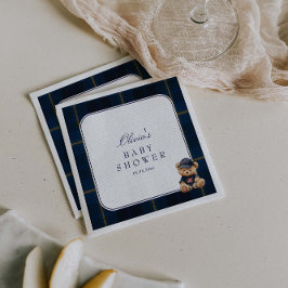 Polo Teddy Bear Baby Shower Serviette
