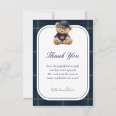 Polo Teddy Bear Baby Shower Thank You Card Dankeskarte (Vorderseite)