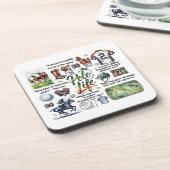 Polo Themed Getränkeuntersetzer (Linke Seite)