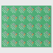 Poloball mit Weihnachtsmannmütze Weihnachten Geschenkpapier (Flach)