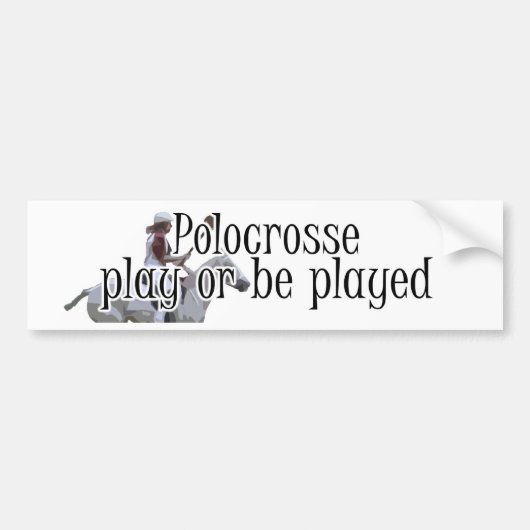 Polocrosse Autoaufkleber - Spiel oder wird (Vorne)