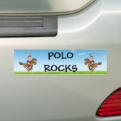 Polofelsen / Reiter und Pferd Autoaufkleber (Auf Auto)