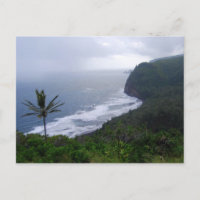 Pololu Valley Lookout mit Palm Tree, Hawaii, Post