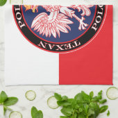 Polonia Round Polish Texan Geschirrtuch (Gefaltet)
