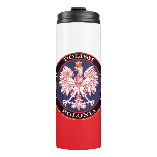Polonia Round Polish Texan Thermosbecher (Vorderseite)