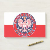 Polonia Texas Polnischer Adler Post-it Klebezettel (Auf Schreibtisch)