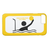 Polospieler mit schwarzer Silhouette Case-Mate iPhone Hülle (Rückseite (Horizontal))