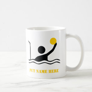 Polospieler mit schwarzer Silhouette Kaffeetasse