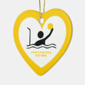 Polospieler mit schwarzer Silhouette Keramik Ornament (Links)