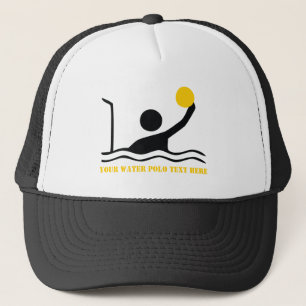 Polospieler mit schwarzer Silhouette Truckerkappe