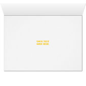 Polospieler, schwarze Silhouette, Grußkarte (Innenansicht Horizontal (Unten))