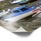 Polperro Cornwall England Low Tide Fotodruck (Ecke)