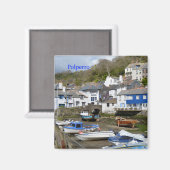 Polperro Cornwall England Low Tide Magnet (Vorderseite/Rückseite)