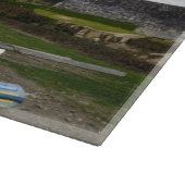 Polperro Cornwall England Low Tide Schneidebrett (Ecke)